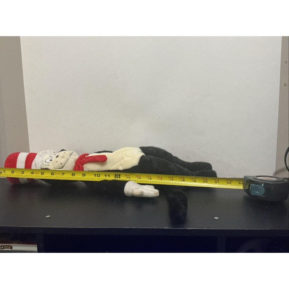 Universal Studios Dr Seuss 21" Cat in the Hat Plush 1998 Stains - Picture 8 of 8